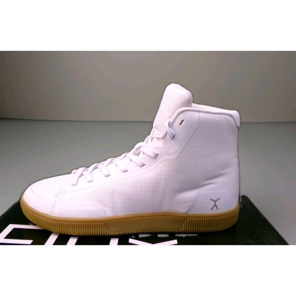 Flux Adapt High Top Trainer White Mens Size 10 Barefoot EarthLink Lifting Shoes